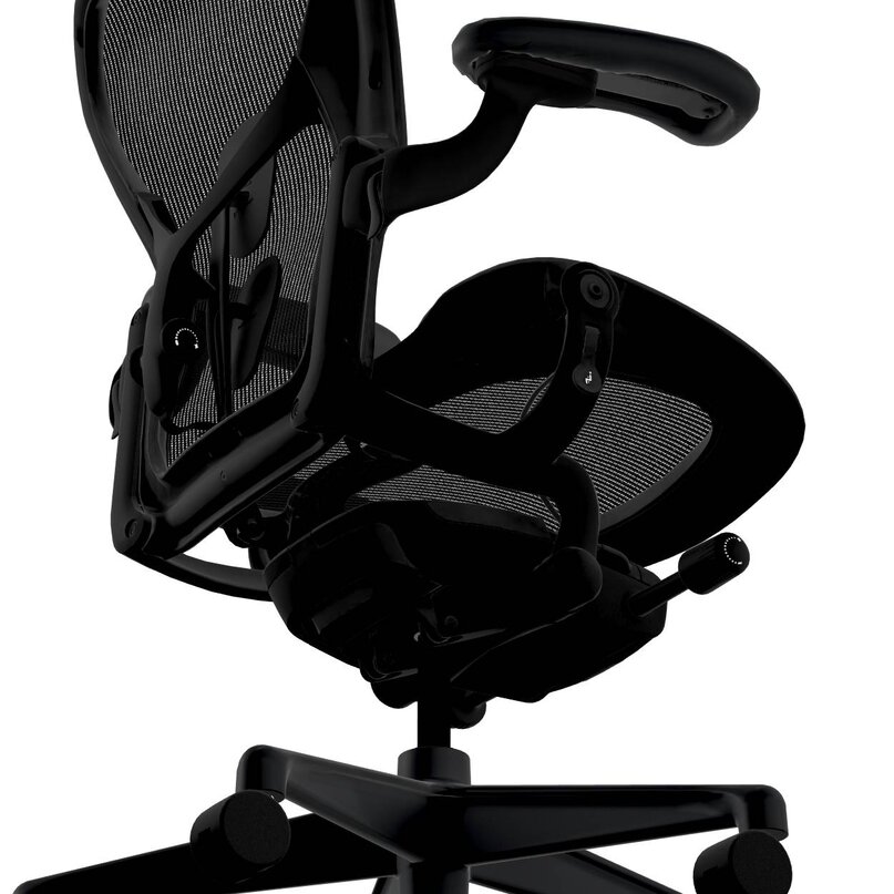 Herman Miller Aeron veľkosť B black edition